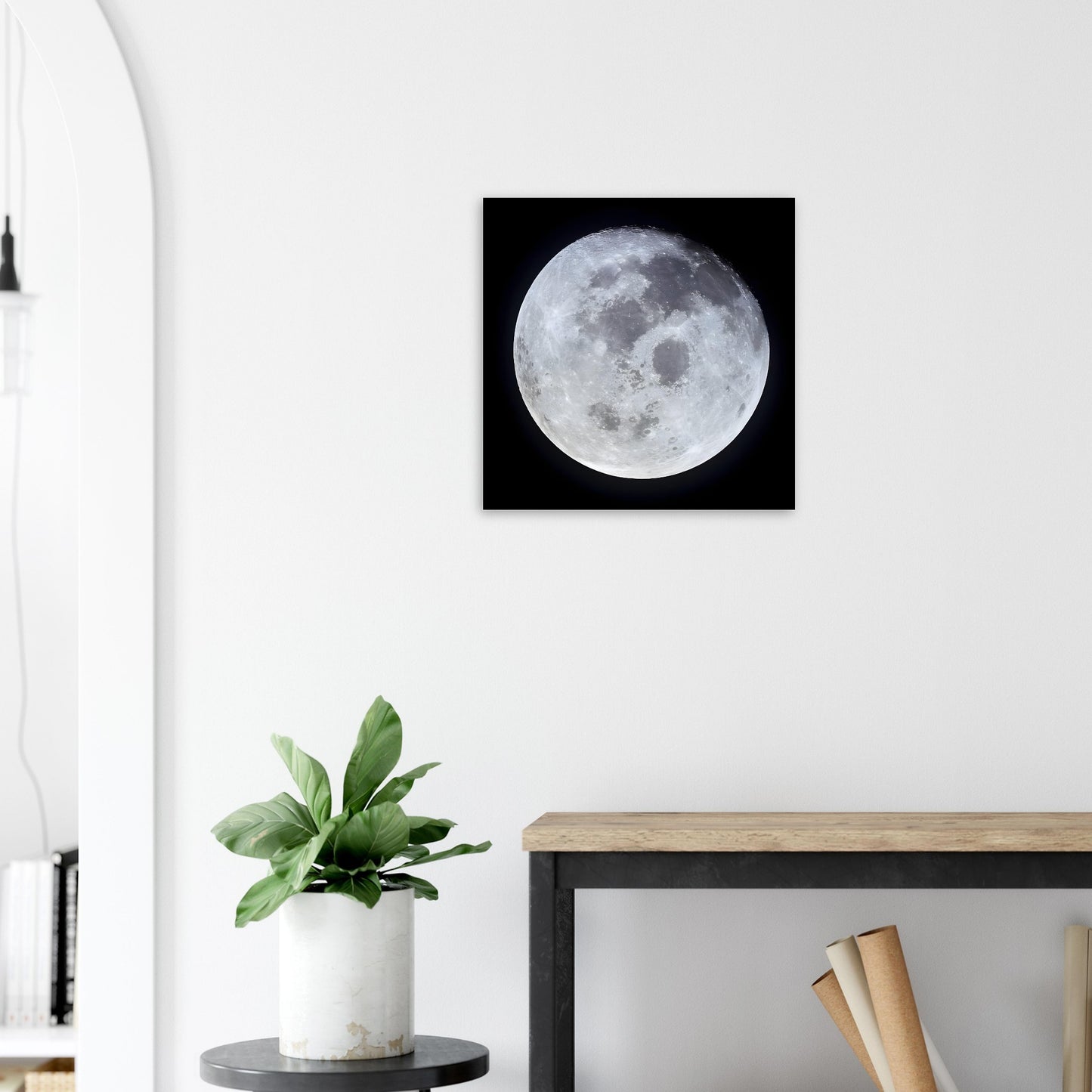 Astrofotografie Mond der Erde - Earth's Moon - Premium Poster