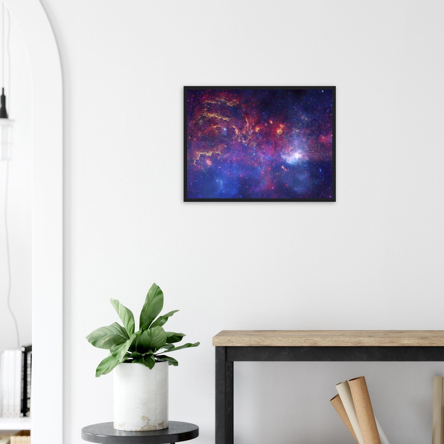 Astrofotografie Infrarotreise durch die Milchstrasse, Great Observatories' Unique Views of the Milky Way - Premium Poster